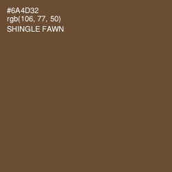 #6A4D32 - Shingle Fawn Color Image